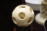 手彫り象牙球（多層球）　象牙美術宝庫